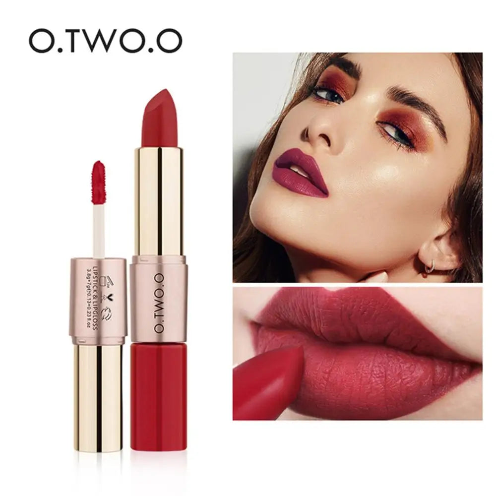 O.TWO.O 12 Colors Makeup Lipstick Lip Gloss Sexy Red Lip Stick Waterproof Moisture Lips Cosmetics Matte Lipsticks