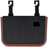 Cubo de basura para coche con marco beige, organizador de almacenamiento automático, contenedor de basura, diseño de almacenamiento y orden, cubo de basura plegable, cenicero, suministros