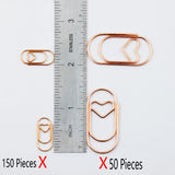 TUTU big Heart Paper Clips Large Cute Paperclips Funny Stainless Steel Fancy Paper Clips Shapes Office Supplies 50Pcs H0599