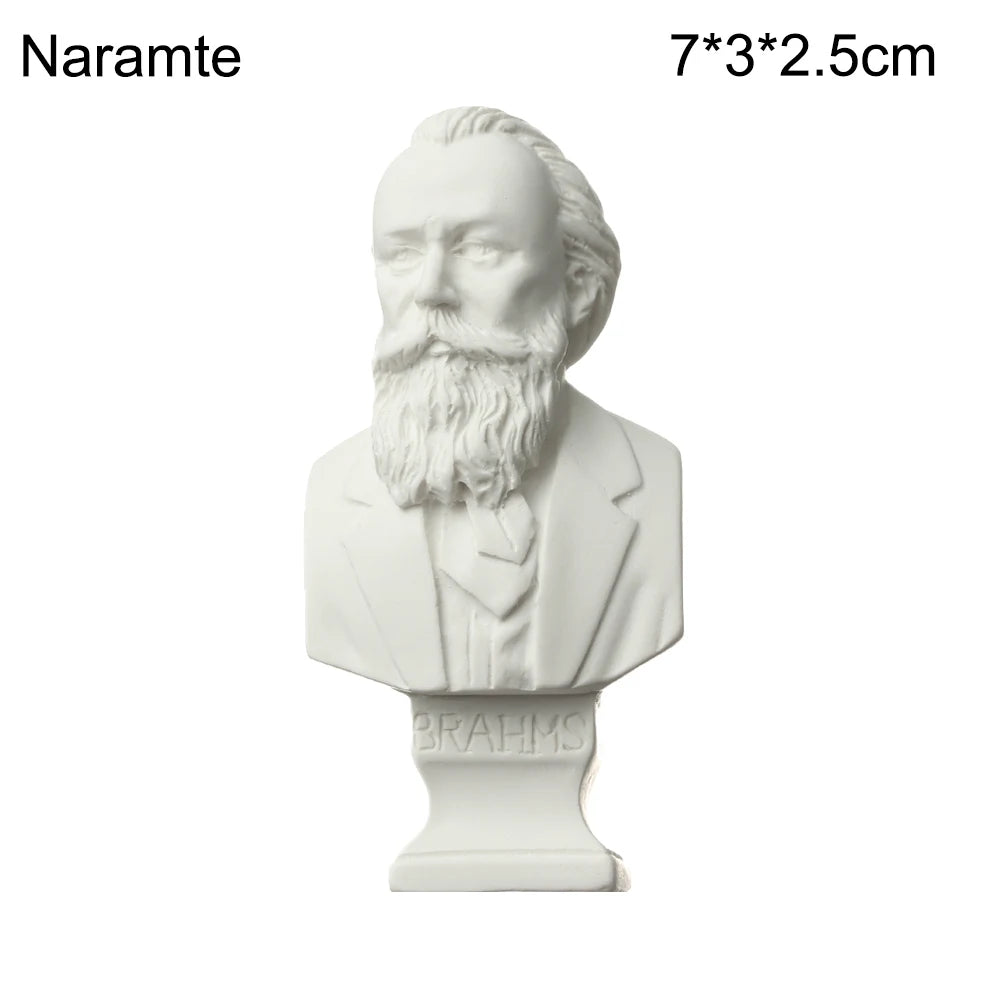 Mini Plaster Statue Greek Mythology Celebrities Famous Sculpture Figurine Drawing Practice Gypsum Bust Portraits