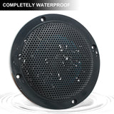 Herdio 2PCS 4 Inch Ceiling Bluetooth Speaker Kit Water Resistant 160W Marine Speakers For Bathroom Kitchen Home Outdoor Camper