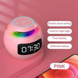 Nuevo mini altavoz Bluetooth inalámbrico con pantalla LED, despertador, tarjeta TF, reproductor de música MP3 para PC y teléfono.