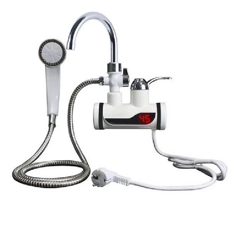 Tankless Water Heater With Shower Electric Instant Water Heater 220V Digital Display Electric Faucet,home appliance