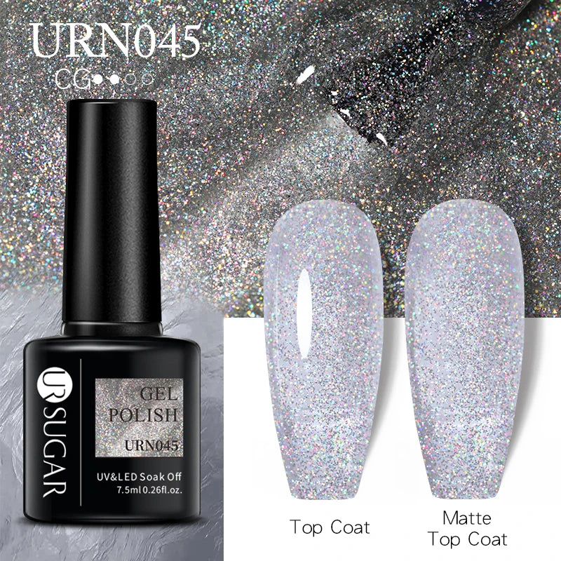 UR SUGAR 7.5ml Nude Glitter Color Gel Nail Polish Winter Warm Color Series Semi-permanent Varnish Professionals Manicure