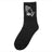 Fashion Skate Cotton Crew Socks of Virgin Mary Gesture Pattern for Men Women Hip Hop Funny Novelty  White Black Funky - Lootquake