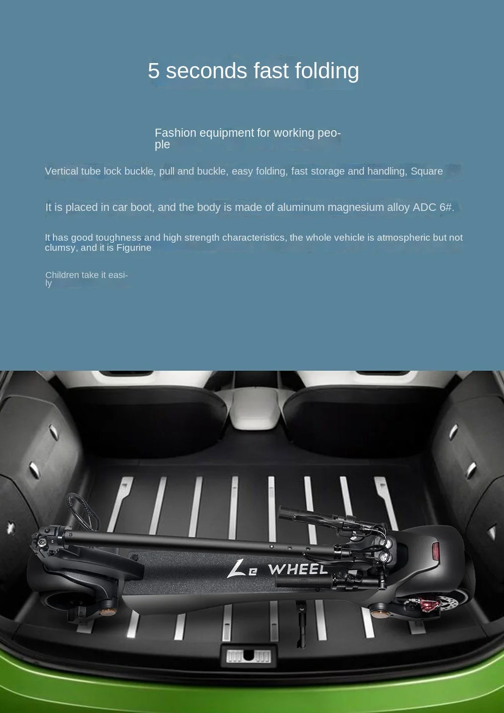 Adult Wide Tire Electric Scooter Double Disc Brake Off-road Electric Vehicle Two-wheel Foldable Driving Scooter