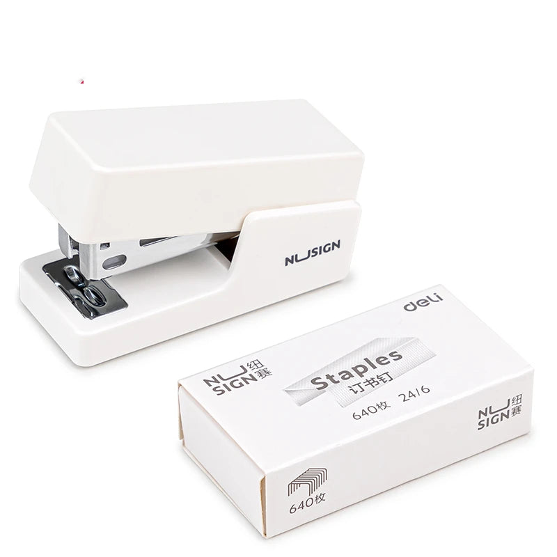 KHINSUN Mini Stapler Set Portable Color Paper Binding Machine Use 24/6 26/6 Staples Fashion Stationery Office Supplies