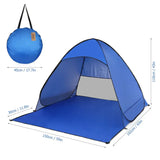Tienda de campaña automática emergente para playa Lixada, ligera, para exteriores, con protección UV, para acampar y pescar, refugio solar tipo cabaña