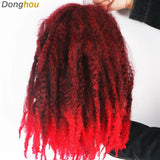 18" Marley Hair for Braids | Afro Kinky Ombre Braiding Hair | Kanekalon Extensions | 30 Strands/Pack