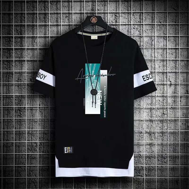 2024 Men's Korean Fashion Summer Short Sleeve T-Shirts - Lootquake