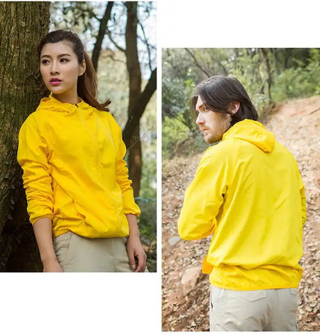 TRVLWEGO Outdoor Running Camping Hiking Bike Sport Jacket UV Proof Ultralight Waterproof Windbreaker Light Rain Proof Coat - Lootquake