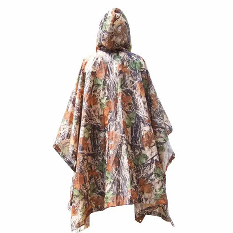 Multifunctional Lightweight Raincoat with Hood Hiking Cycling Rain Cover Poncho Rain Coat Men Women Outdoor Camping Tent Mat - Lootquake