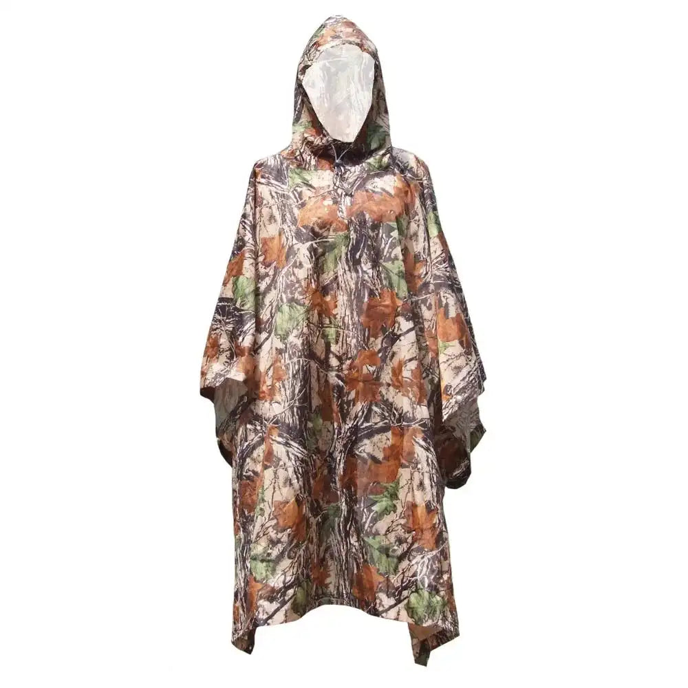 Multifunctional Lightweight Raincoat with Hood Hiking Cycling Rain Cover Poncho Rain Coat Men Women Outdoor Camping Tent Mat - Lootquake