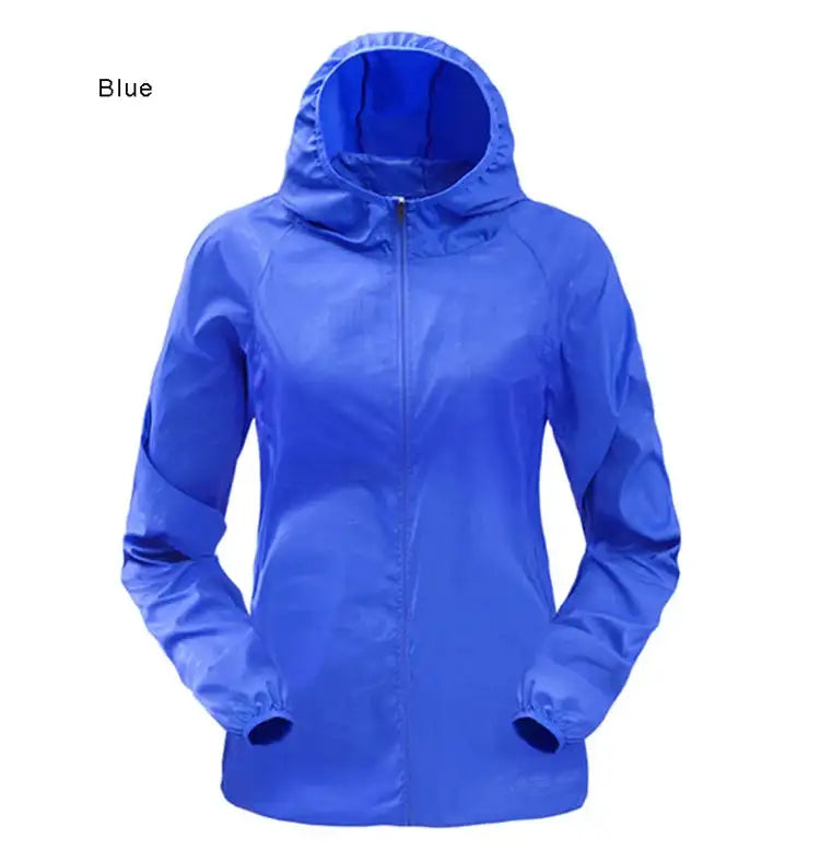 TRVLWEGO Outdoor Running Camping Hiking Bike Sport Jacket UV Proof Ultralight Waterproof Windbreaker Light Rain Proof Coat - Lootquake