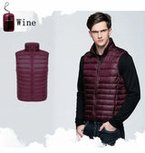 NewBang Men Sleeveless Warm Vest Ultra Light Down Vest Man Winter Solid Sleeveless Jacket Men's Lightweight Waterproof Vests - Lootquake