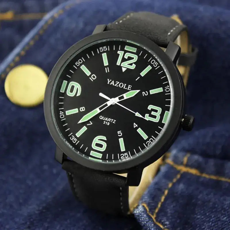 Watch Men YAZOLE Brand Luxury Fashion Sports Watches Luminous Male Clock Quartz Watch Hour Montre Drop Ships relogio masculino - Lootquake