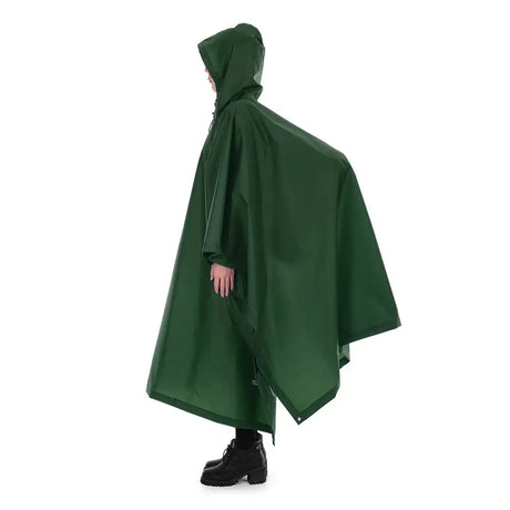 Multifunctional Lightweight Raincoat with Hood Hiking Cycling Rain Cover Poncho Rain Coat Men Women Outdoor Camping Tent Mat - Lootquake