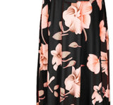 Chivry Maternity Dress Women Floral Print Short Sleeve V-neck Maxi Long Dress Pregnant Casual Clothes Summer Maternity Dress - Lootquake