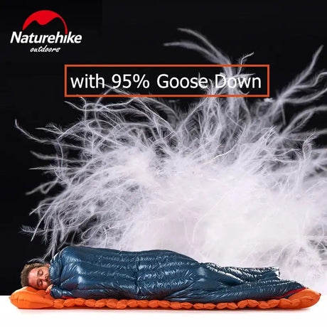 Naturehike CW280 Sleeping Bag Winter Waterproof Goose Down Sleeping Bag Ultralight CWM400 Hiking Camping Sleeping Bag - Lootquake