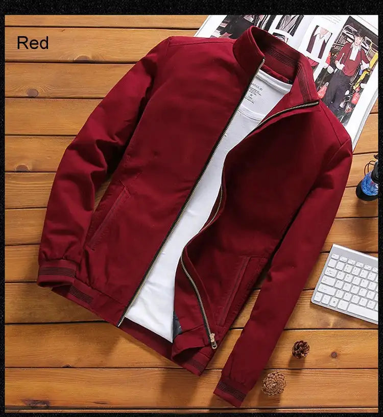 DIMUSI Spring Autumn Men's Bomber Jackets Casual Male Outwear Windbreaker Jacket Mens Zipper Baseball Uniform Coats Clothing - Lootquake