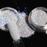 HOT Sale iridescent Powder on Nails iridescent Silver Glitter Chrome Nail Art Pigment Dust Shiny Gel Polish Flakes for Manicures