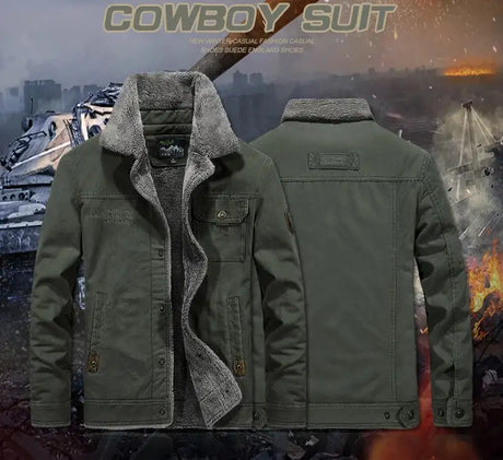 Windbreaker Winter Jacket Men Thick Wool Liner Warm Jackets Male Outdoor Military Mens Coats Chaqueta Hombre Plus Size M-6XL - Lootquake