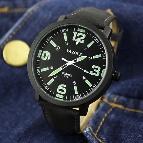 Watch Men YAZOLE Brand Luxury Fashion Sports Watches Luminous Male Clock Quartz Watch Hour Montre Drop Ships relogio masculino - Lootquake