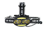 Head Lamp Headlamp Headlight Flashlight Torch Lanterna 4 Xm-l Sensor Led Bulbs Litwod Camping / Cycling Hunting Hiking Lithium - Lootquake