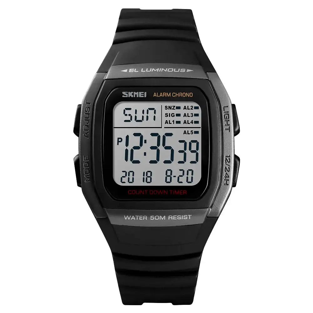 SKMEI Fashion Men Watches Waterproof Sports Digital LED Alarm Chrono Electronic Clock Man Student Wristwatch Relogio Masculino - Lootquake