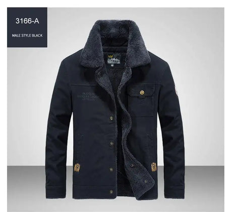 Windbreaker Winter Jacket Men Thick Wool Liner Warm Jackets Male Outdoor Military Mens Coats Chaqueta Hombre Plus Size M-6XL - Lootquake