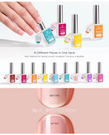 5ml Aurora Nail Gel Top Coat 12 Colors Clear UV Gel Sparkling Nail Polish Art Design Glitter Hybrid Gel Varnish