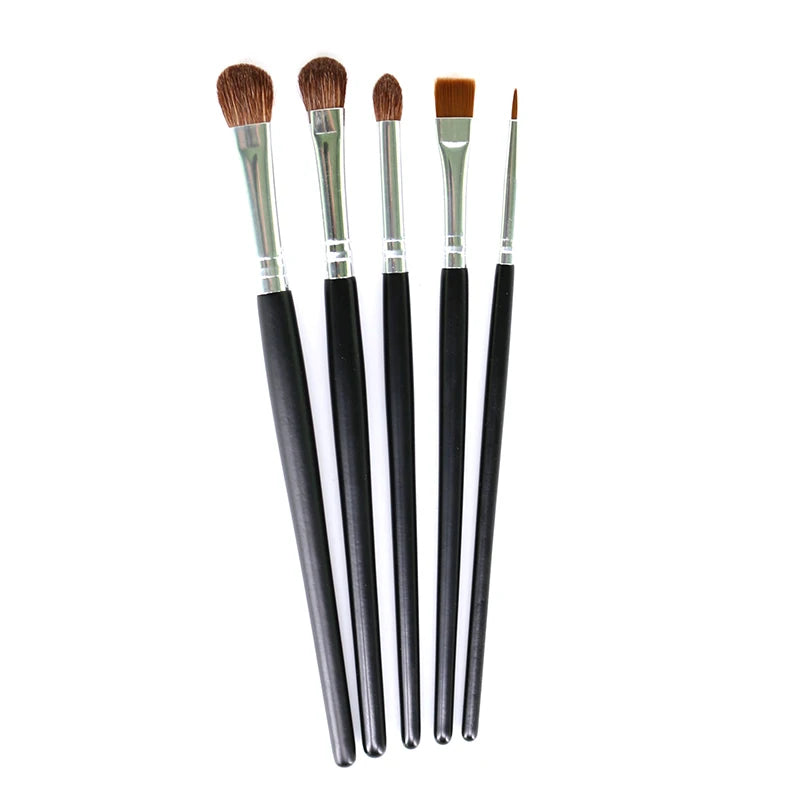 Juego de brochas profesionales para maquillaje de ojos, con cerdas naturales, para sombras de ojos, delineadores, crema para cejas, difuminado, contorno, sombreado y difuminado.