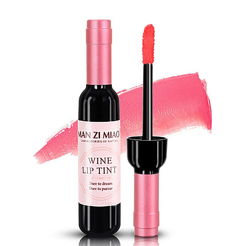 Rouge à lèvres liquide mat 6 couleurs, brillant à lèvres en forme de bouteille de vin rouge, brillant à lèvres imperméable longue durée, hydratant, teinte antiadhésive