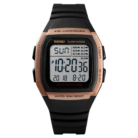 SKMEI Fashion Men Watches Waterproof Sports Digital LED Alarm Chrono Electronic Clock Man Student Wristwatch Relogio Masculino - Lootquake