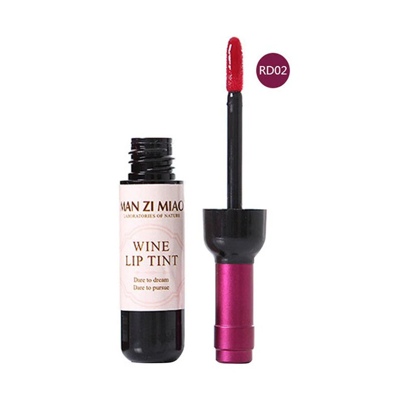 Rouge à lèvres liquide mat 6 couleurs, brillant à lèvres en forme de bouteille de vin rouge, brillant à lèvres imperméable longue durée, hydratant, teinte antiadhésive