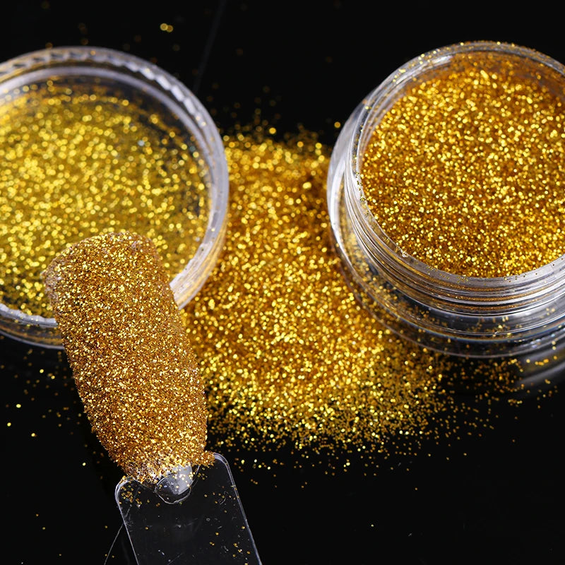 HOT Sale iridescent Powder on Nails iridescent Silver Glitter Chrome Nail Art Pigment Dust Shiny Gel Polish Flakes for Manicures