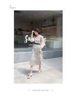 Transparent Long-Sleeved Chiffon Dress for Ladies, Polka Dot, Elegant Temperament, Fashion, New - Lootquake