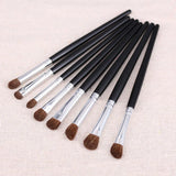 Juego de brochas profesionales para maquillaje de ojos, con cerdas naturales, para sombras de ojos, delineadores, crema para cejas, difuminado, contorno, sombreado y difuminado.