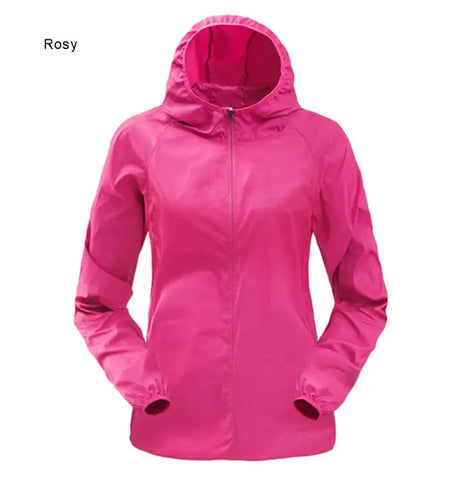 TRVLWEGO Outdoor Running Camping Hiking Bike Sport Jacket UV Proof Ultralight Waterproof Windbreaker Light Rain Proof Coat - Lootquake