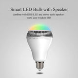 Nueva bombilla inalámbrica E27 con Bluetooth 4.0, altavoz inteligente RGB LED, lámpara de audio, compatible con todos los teléfonos, 110 V-220 V.