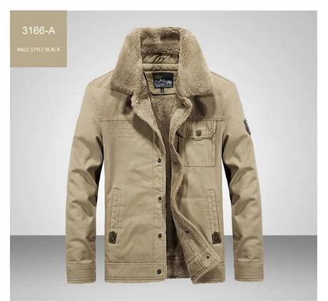 Windbreaker Winter Jacket Men Thick Wool Liner Warm Jackets Male Outdoor Military Mens Coats Chaqueta Hombre Plus Size M-6XL - Lootquake