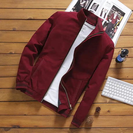 DIMUSI Spring Autumn Men's Bomber Jackets Casual Male Outwear Windbreaker Jacket Mens Zipper Baseball Uniform Coats Clothing - Lootquake