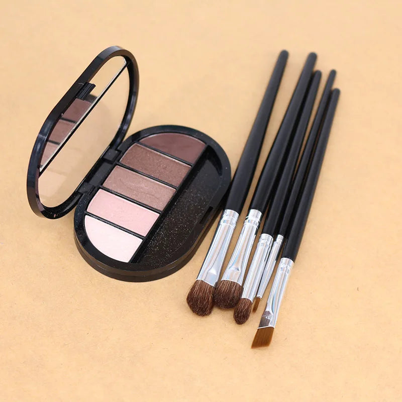 Juego de brochas profesionales para maquillaje de ojos, con cerdas naturales, para sombras de ojos, delineadores, crema para cejas, difuminado, contorno, sombreado y difuminado.