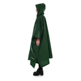 Impermeable ligero y multifuncional con capucha para senderismo, ciclismo, poncho impermeable para hombre y mujer, para exteriores, camping, tienda de campaña