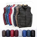 NewBang Men Sleeveless Warm Vest Ultra Light Down Vest Man Winter Solid Sleeveless Jacket Men's Lightweight Waterproof Vests - Lootquake