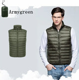NewBang Men Sleeveless Warm Vest Ultra Light Down Vest Man Winter Solid Sleeveless Jacket Men's Lightweight Waterproof Vests - Lootquake