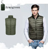 NewBang Men Sleeveless Warm Vest Ultra Light Down Vest Man Winter Solid Sleeveless Jacket Men's Lightweight Waterproof Vests - Lootquake