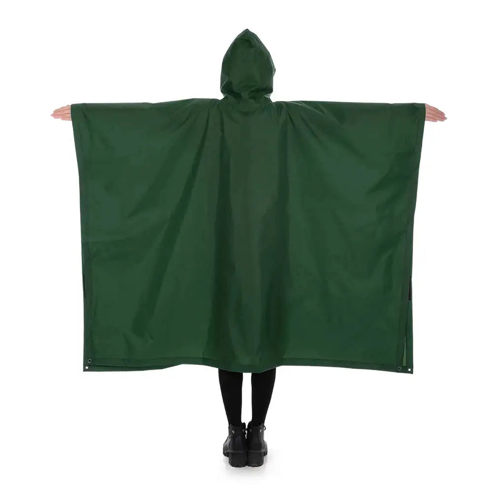 Multifunctional Lightweight Raincoat with Hood Hiking Cycling Rain Cover Poncho Rain Coat Men Women Outdoor Camping Tent Mat - Lootquake