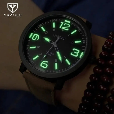 Watch Men YAZOLE Brand Luxury Fashion Sports Watches Luminous Male Clock Quartz Watch Hour Montre Drop Ships relogio masculino - Lootquake