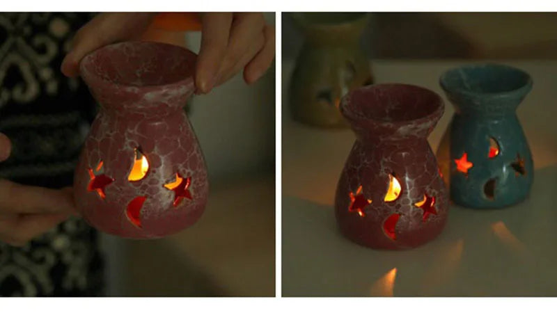 Bougie, four d'aromathérapie, lampe d'aromathérapie, four à huiles essentielles, brûleur romantique pour la maison, décoration intérieure